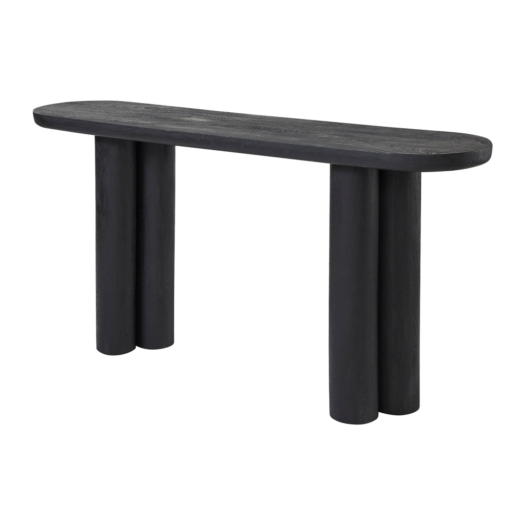 Renwil Dayna Indoor Mango Wood Console Table - Black