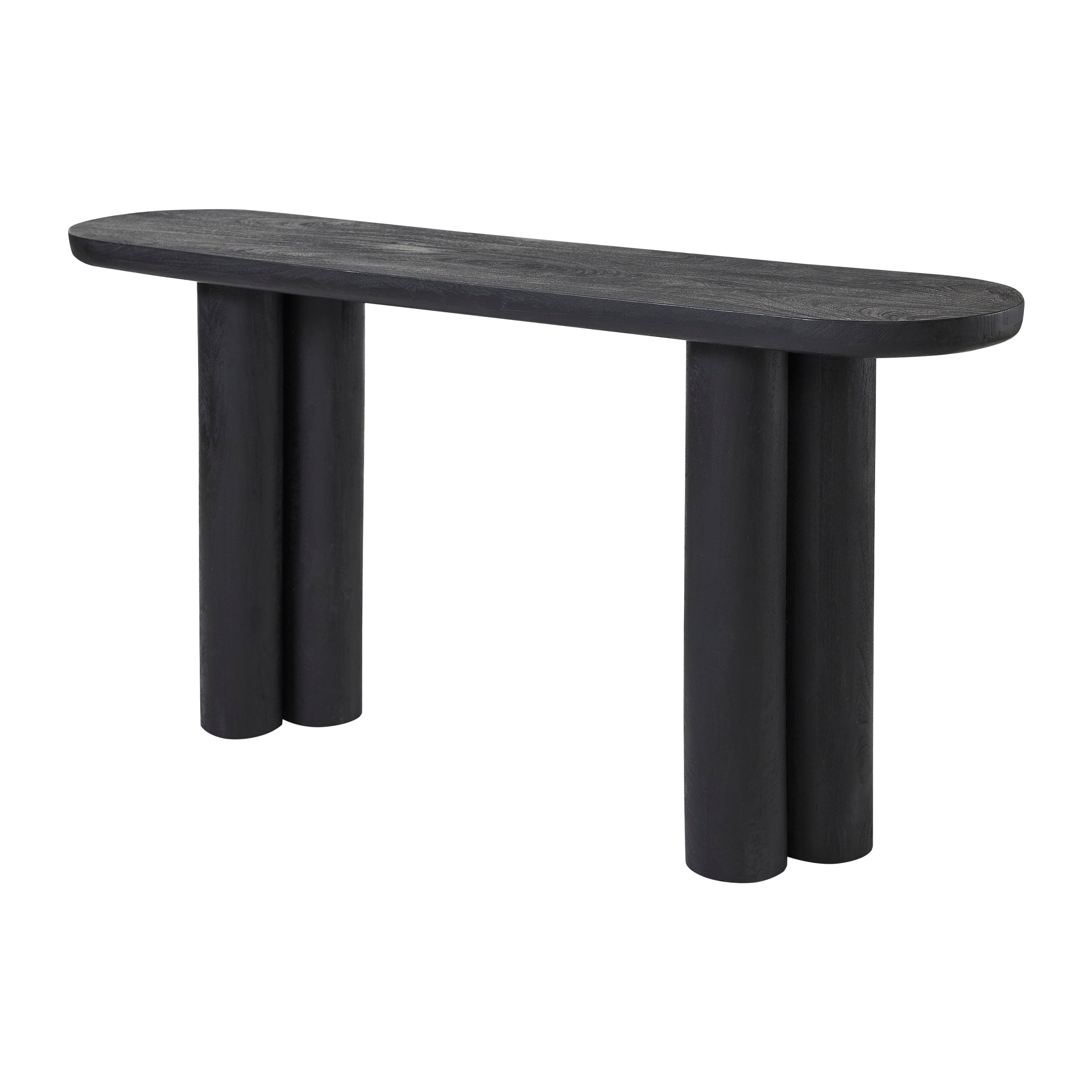 Renwil Dayna Indoor Mango Wood Console Table - Black