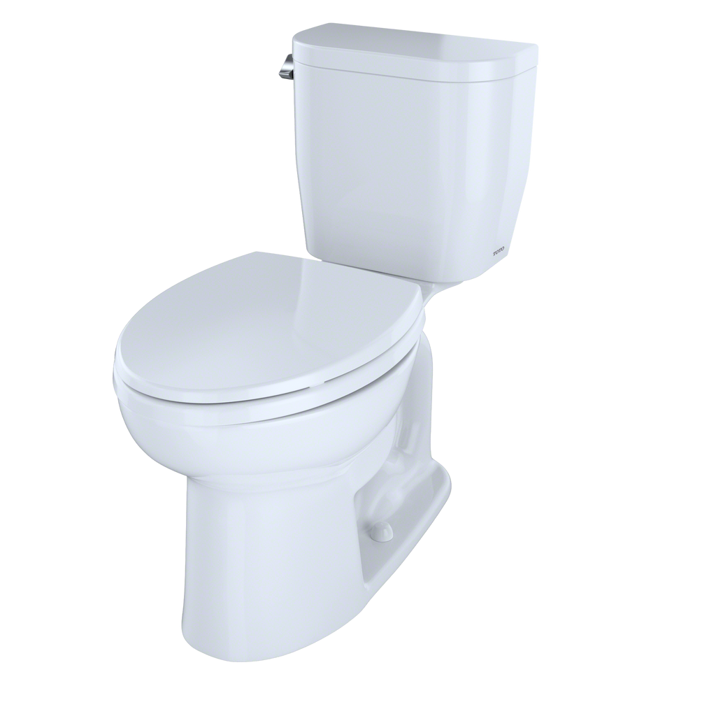 TOTO Entrada Two Piece Elongated 1.28 GPF Universal Height Toilet