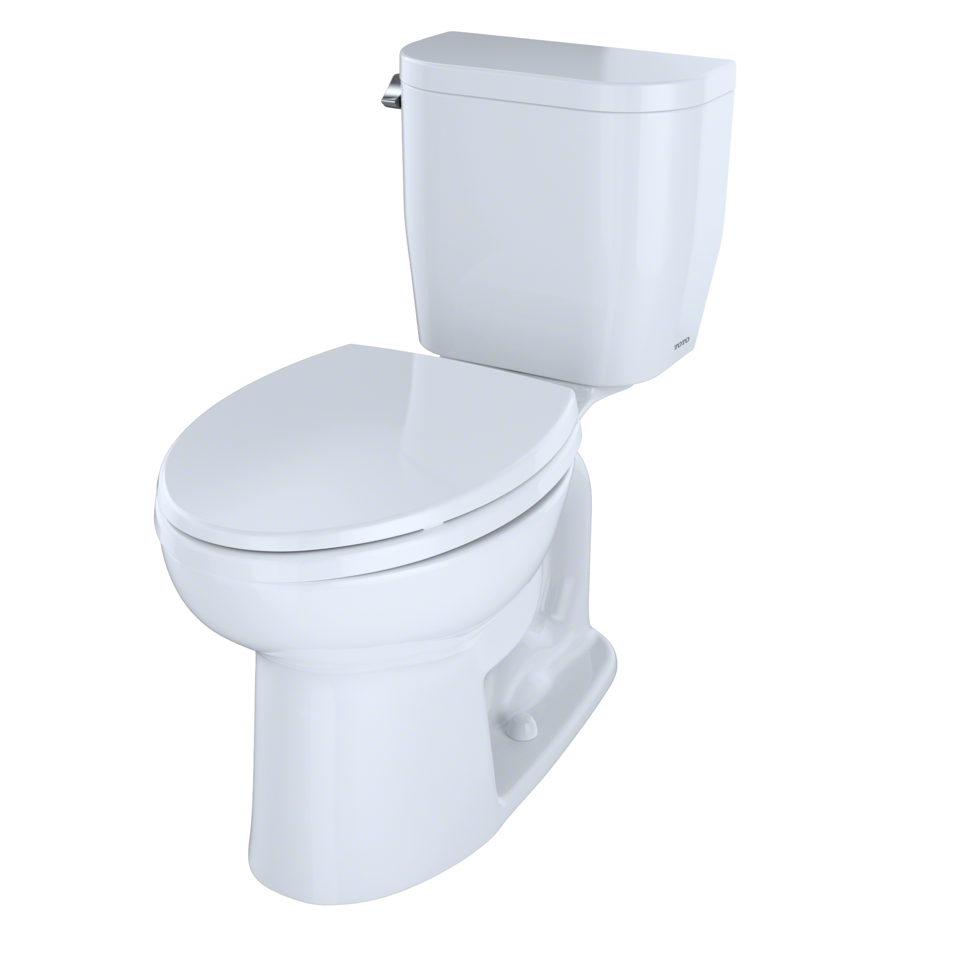 TOTO Entrada Two Piece Elongated 1.28 GPF Universal Height Toilet