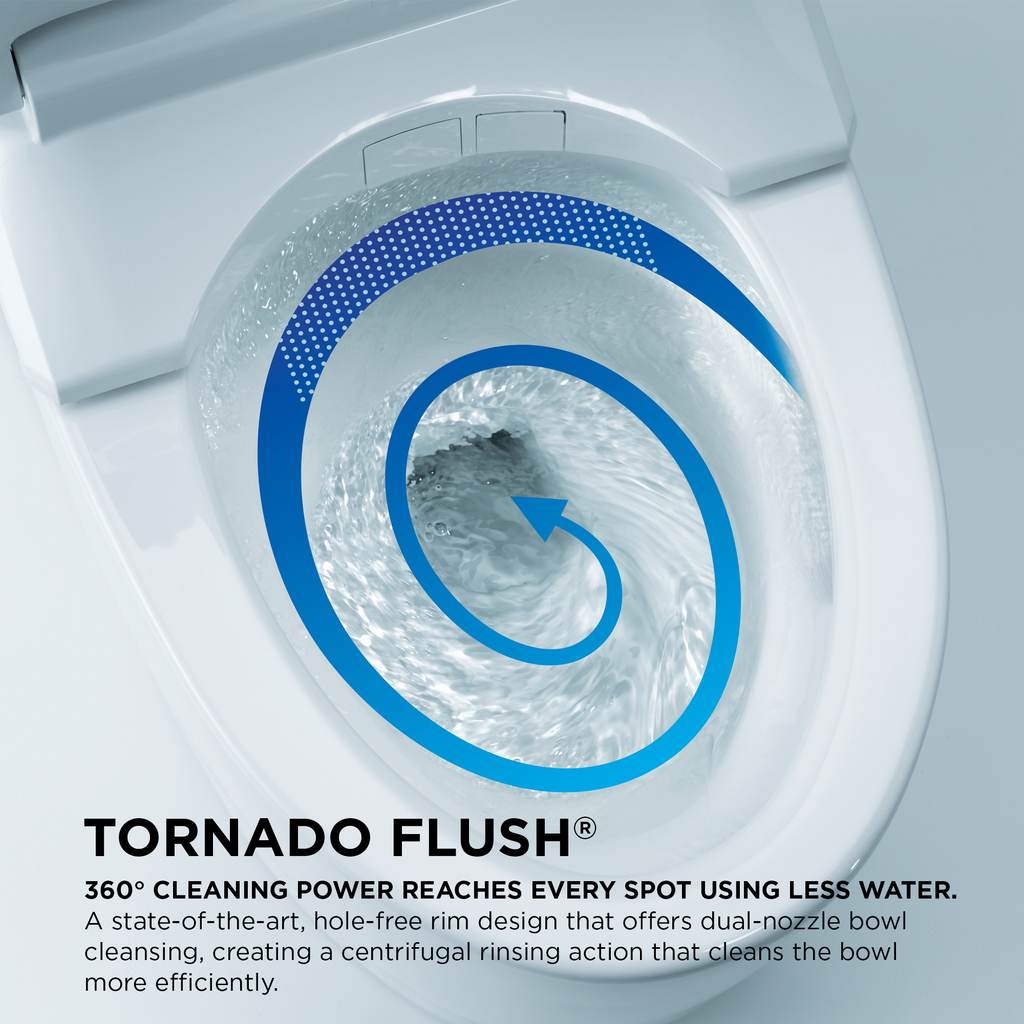 TOTO Promenade II Two Piece Elongated 1.28 GPF Universal Height Toilet