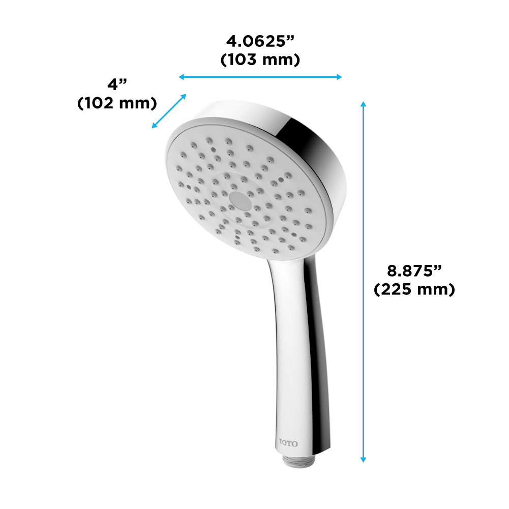 TOTO L Series 2.0 GPM Single Spray 4" Modern Round Handshower
