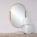 Renwil Kerianne 41" Tall Oval Wall Mirror - Yellow