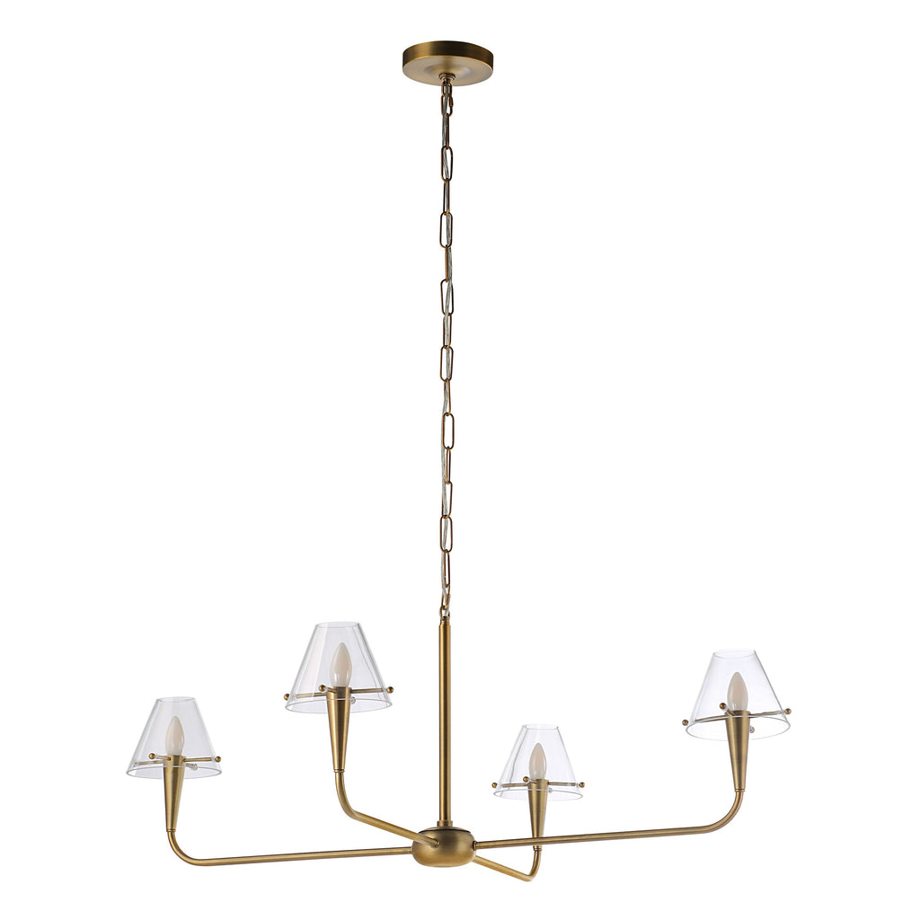 Renwil Maite 78" Height Ceiling Fixture - Plated Dark Antique Brushed Brass