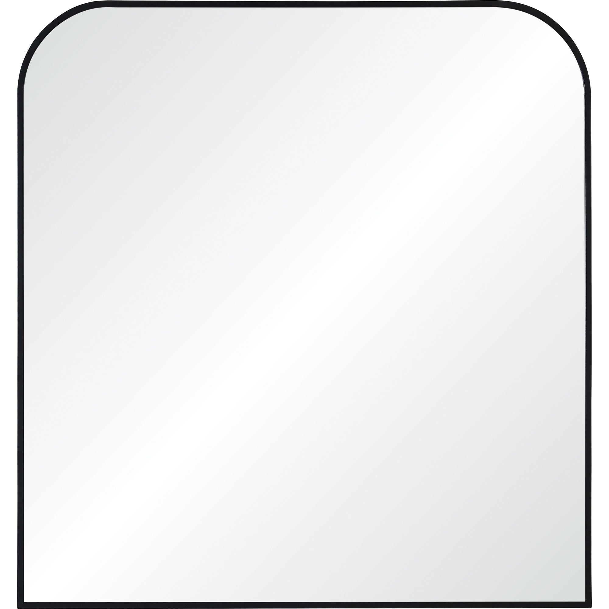Renwil Luka 40" Tall Irregular Wall Mirror - Black