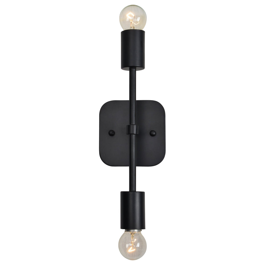 Renwil Albany I 13" Length Wall Sconce - Black