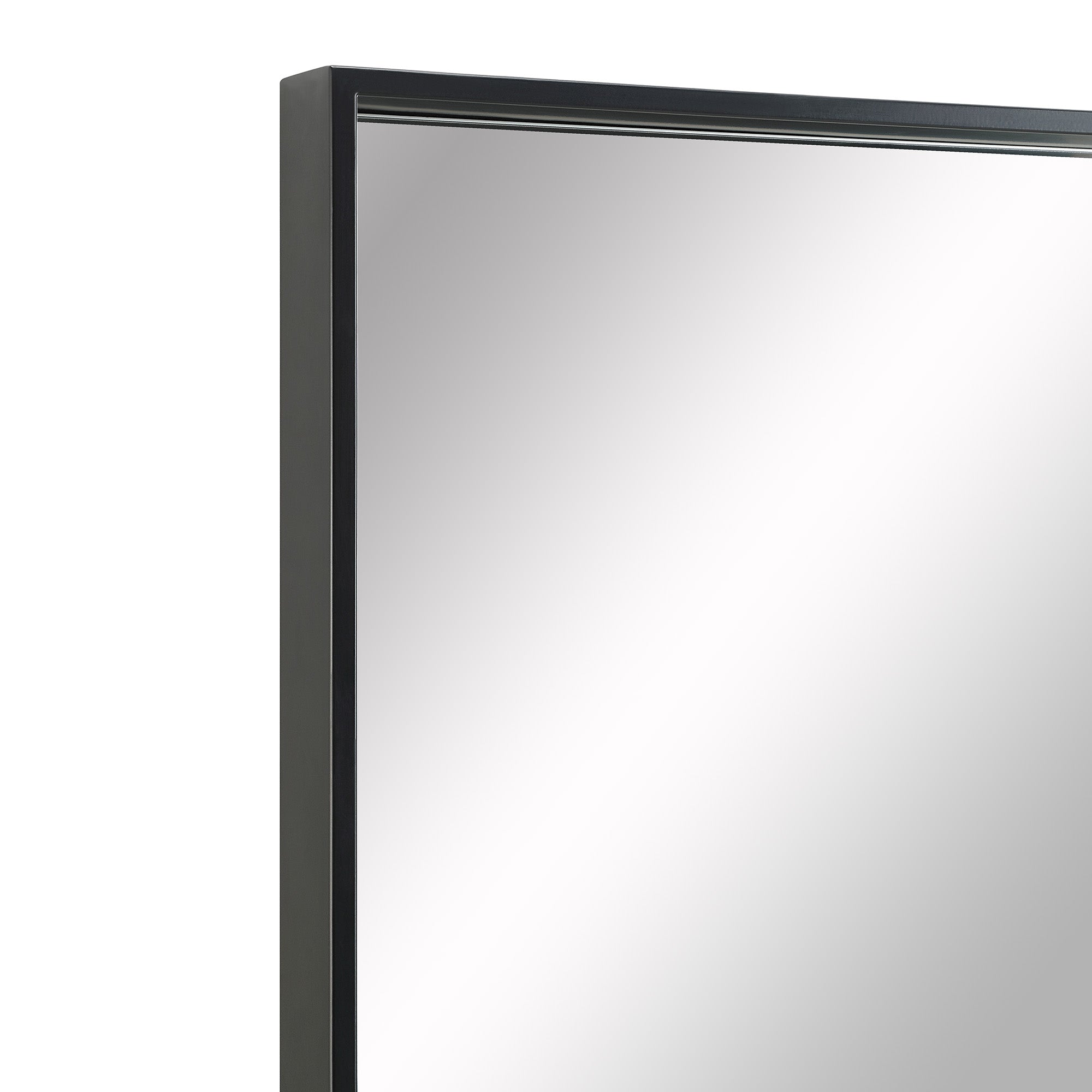 Renwil Annalise 45" Tall Rectangle Wall Mirror - Black