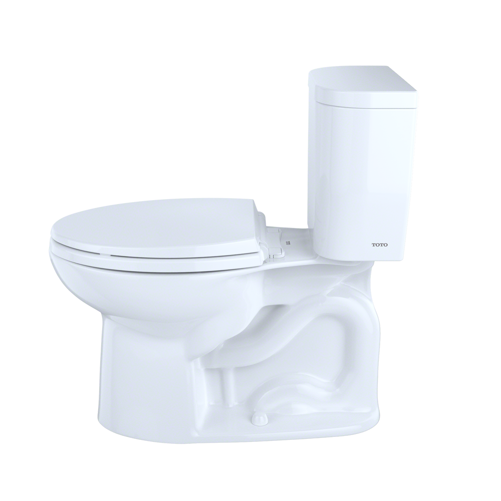 TOTO Entrada Two Piece Elongated 1.28 GPF Universal Height Toilet