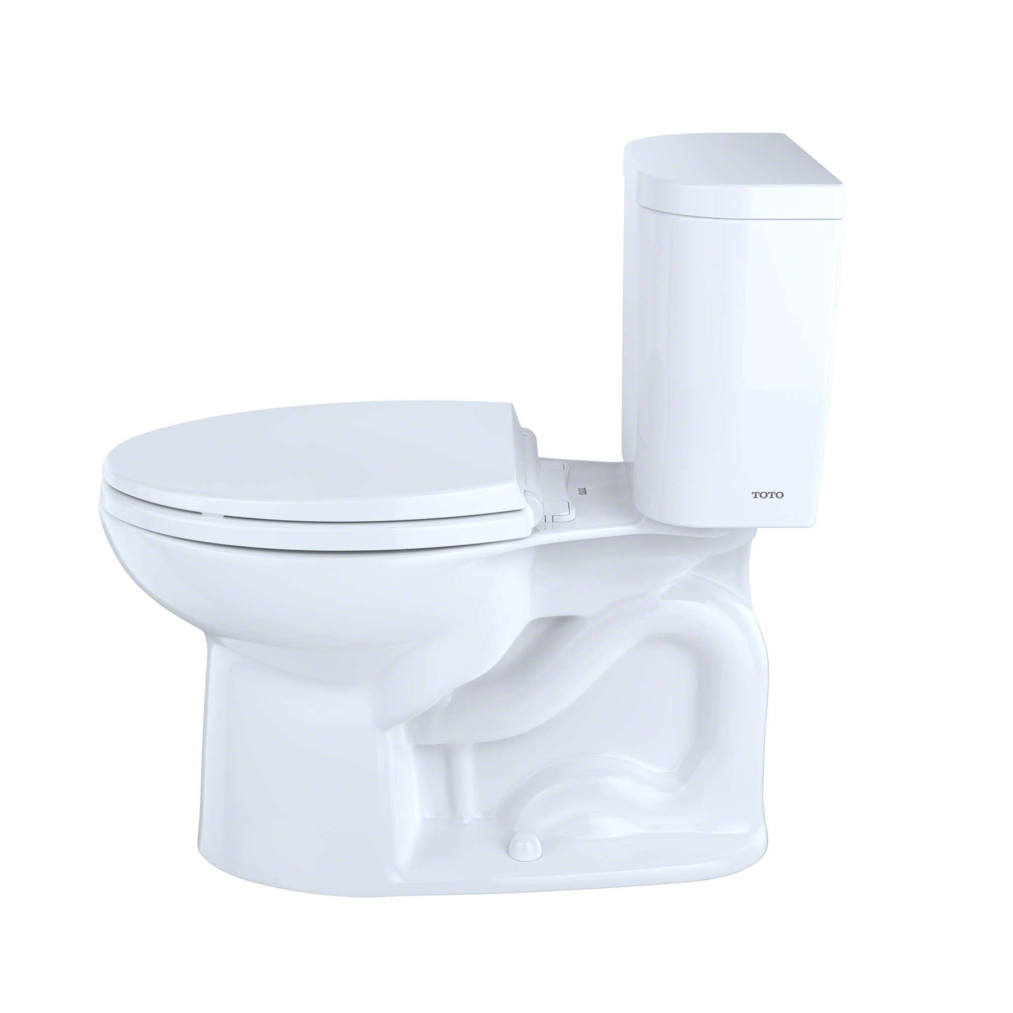 TOTO Entrada Two Piece Elongated 1.28 GPF Universal Height Toilet
