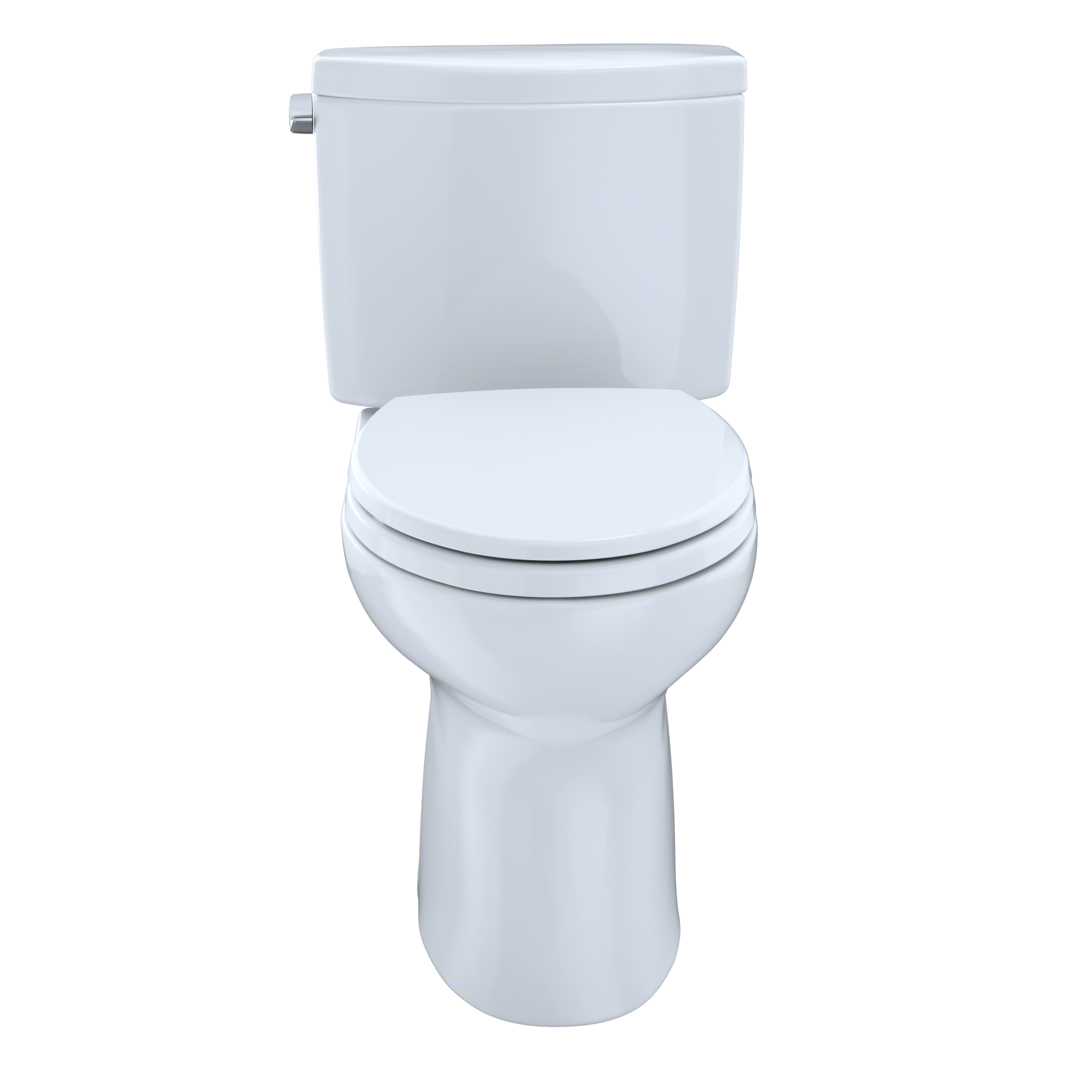 TOTO Drake II Two Piece Elongated 1.28 GPF Universal Height Toilet with Cefiontect and Right Hand Trip Lever