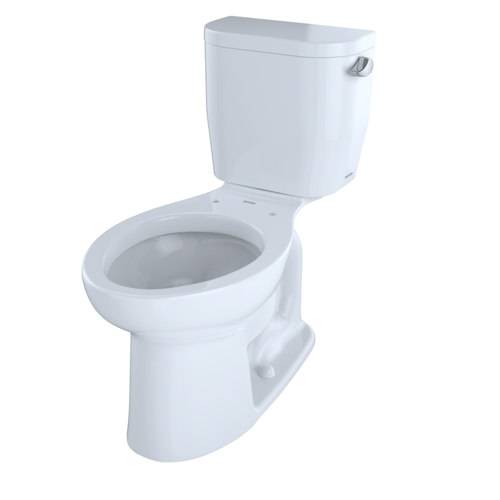 TOTO Entrada Two Piece Elongated 1.28 GPF Universal Height Toilet with Right Hand Trip Lever