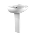 TOTO Supreme Oval Basin Pedestal Bathroom Sink For 4" Center Faucets