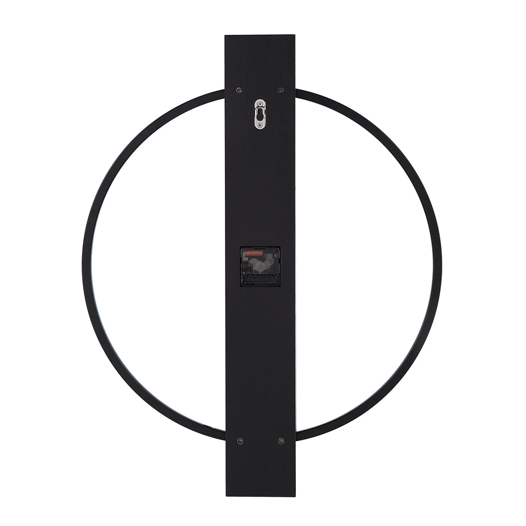 Renwil Romane Indoor Iron Wall Clock - Matte Black