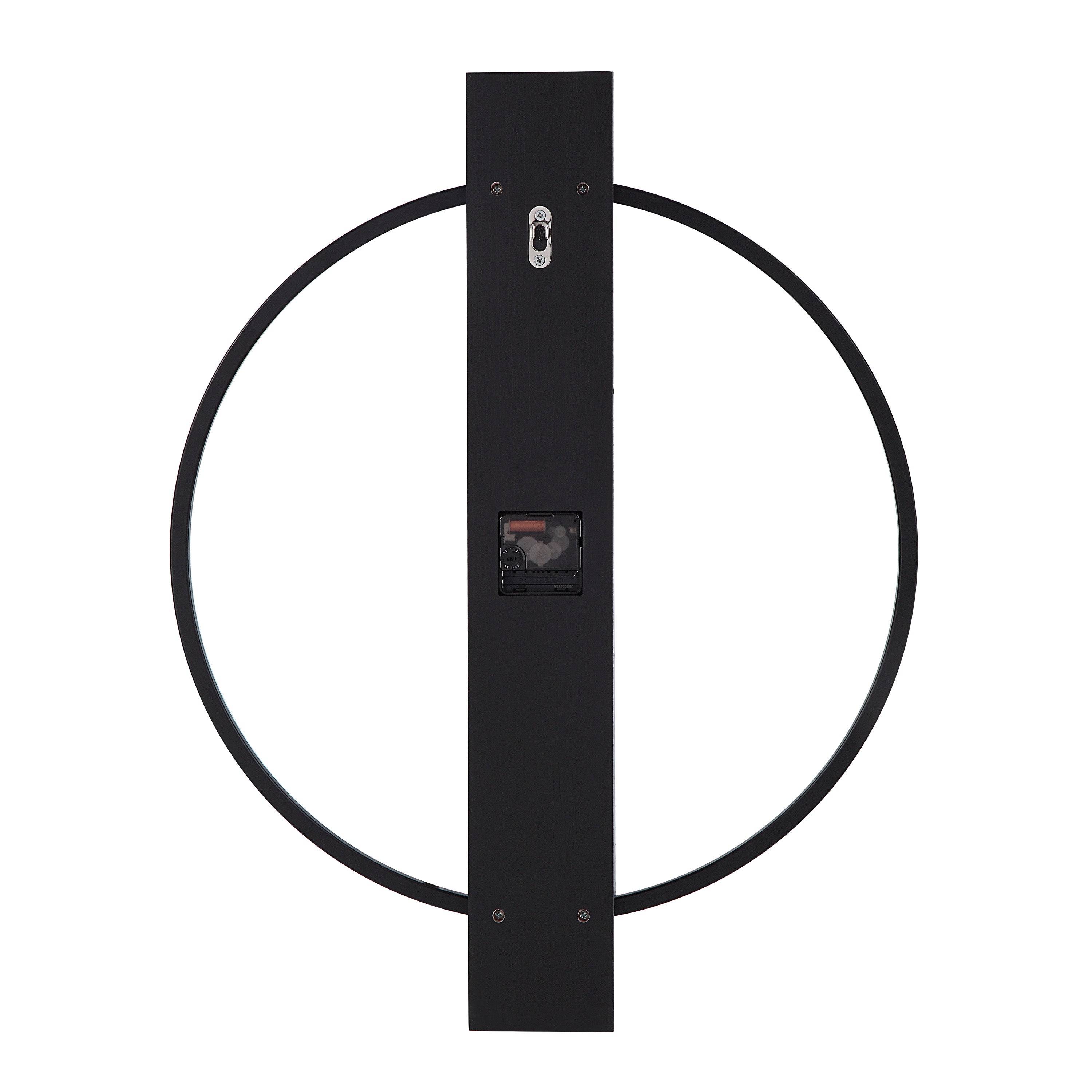 Renwil Romane Indoor Iron Wall Clock - Matte Black