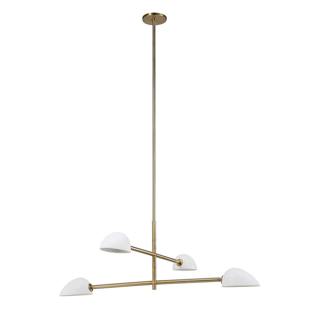 Renwil Tulla 40" Wide 4-Light Chandelier - Champagne