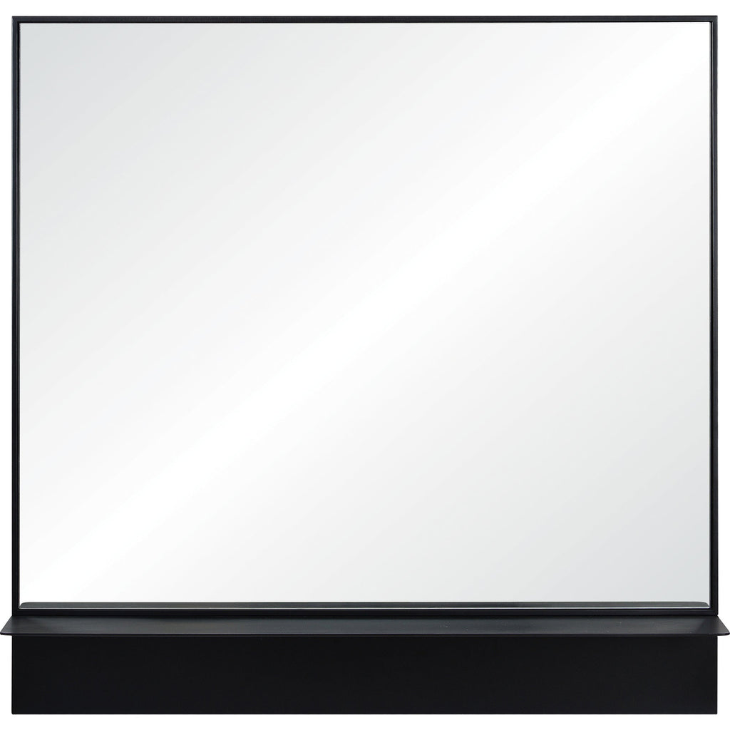 Renwil Otavi 35" Tall Square Wall Mirror - Black