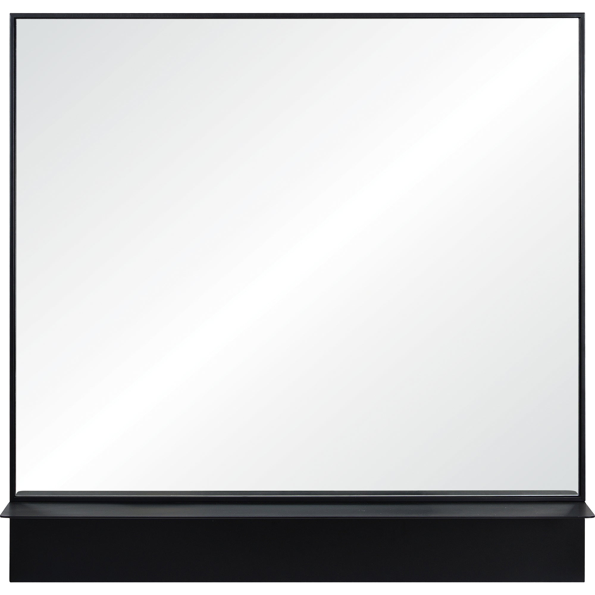 Renwil Otavi 35" Tall Square Wall Mirror - Black