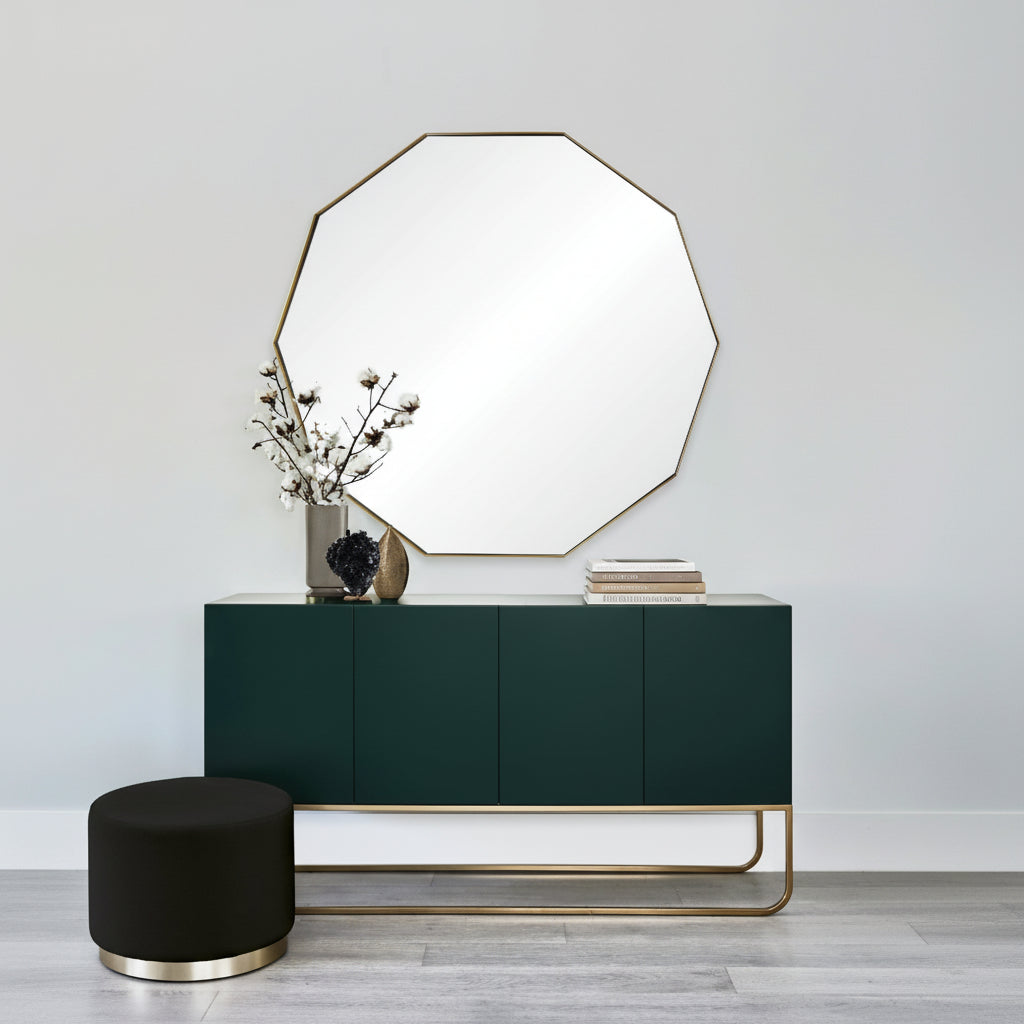 Renwil Cruz 40" Tall Irregular Wall Mirror - Yellow