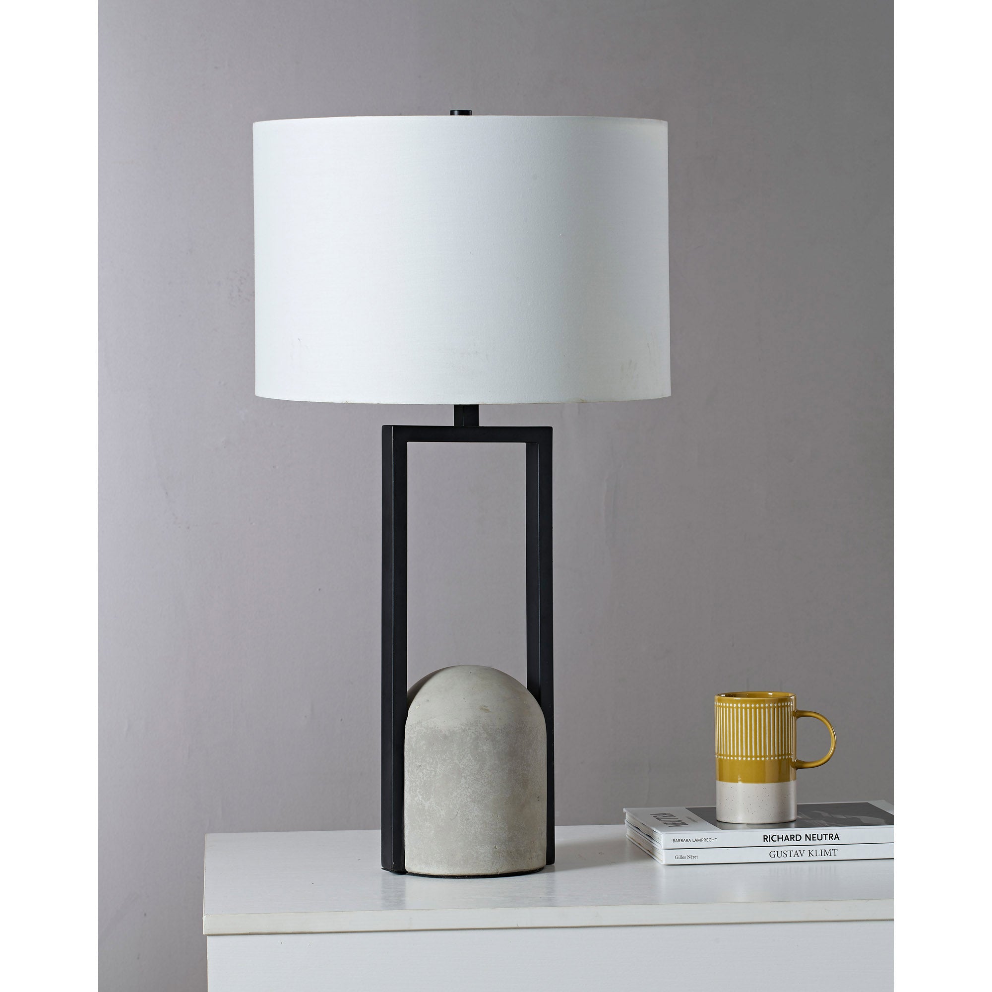 Everren Florah 27.75" Length Table Lamp -  Matte Black