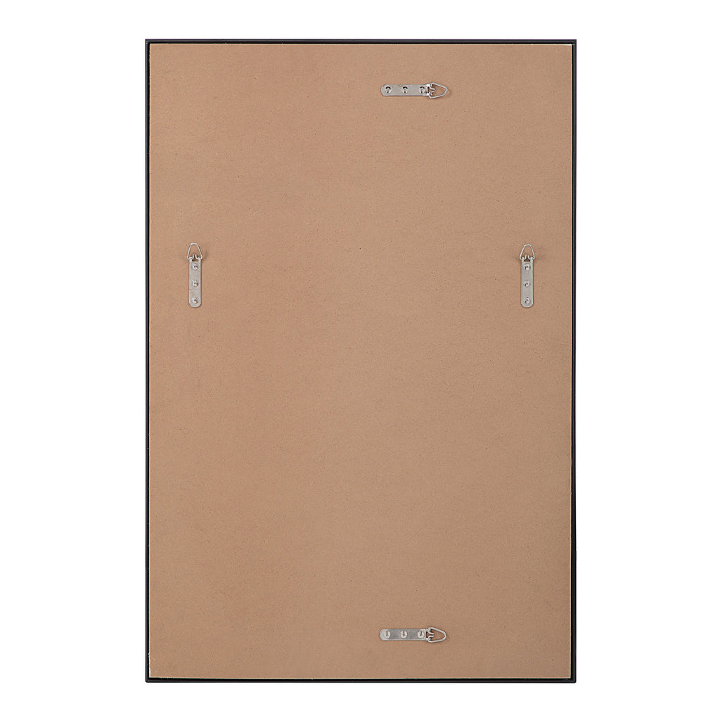 Renwil Lausanne 36" Tall Rectangular Mirror - Matte Black