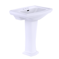 TOTO Clayton Rectangular Pedestal Bathroom Sink For 4" Center Faucets