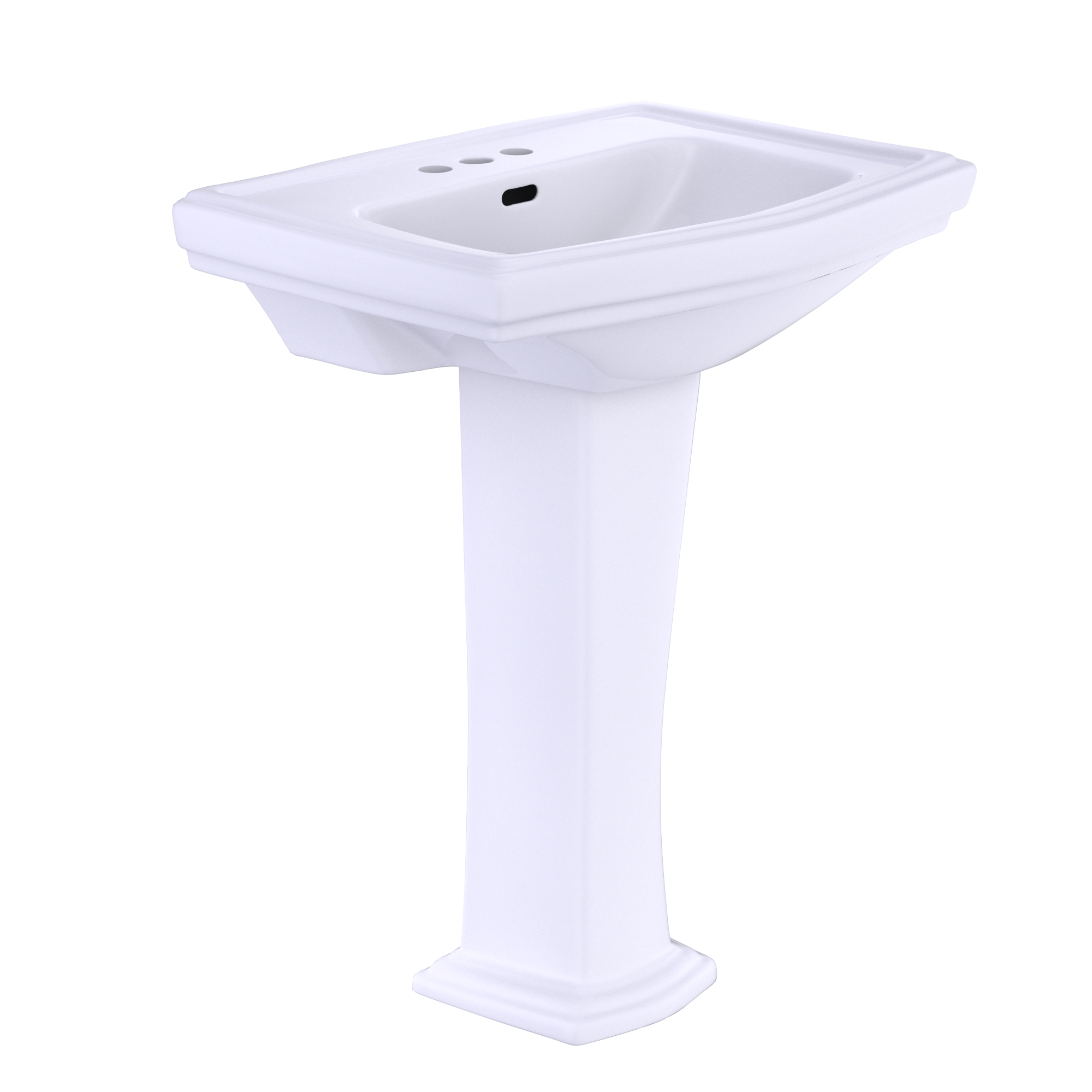 TOTO Clayton Rectangular Pedestal Bathroom Sink For 4" Center Faucets