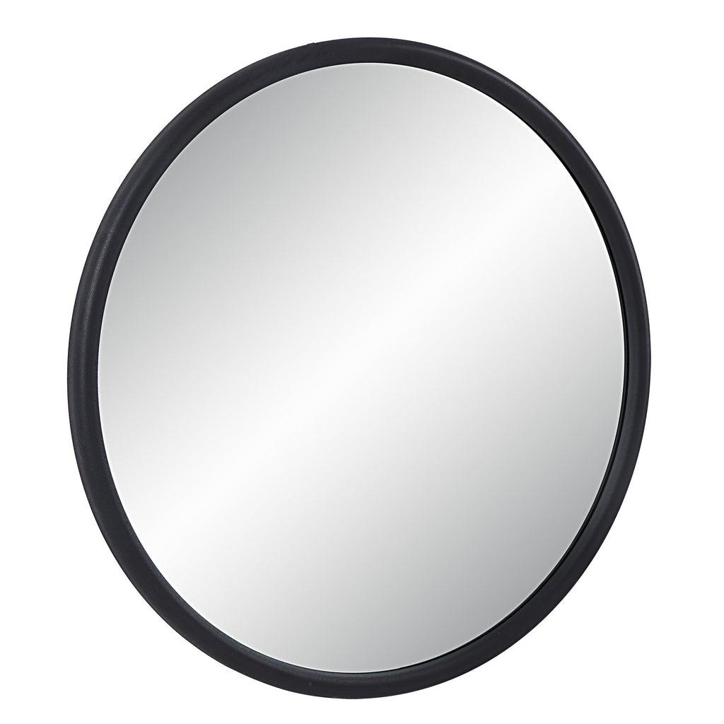 Renwil Namur 36" Tall Round Mirror - Matte Black