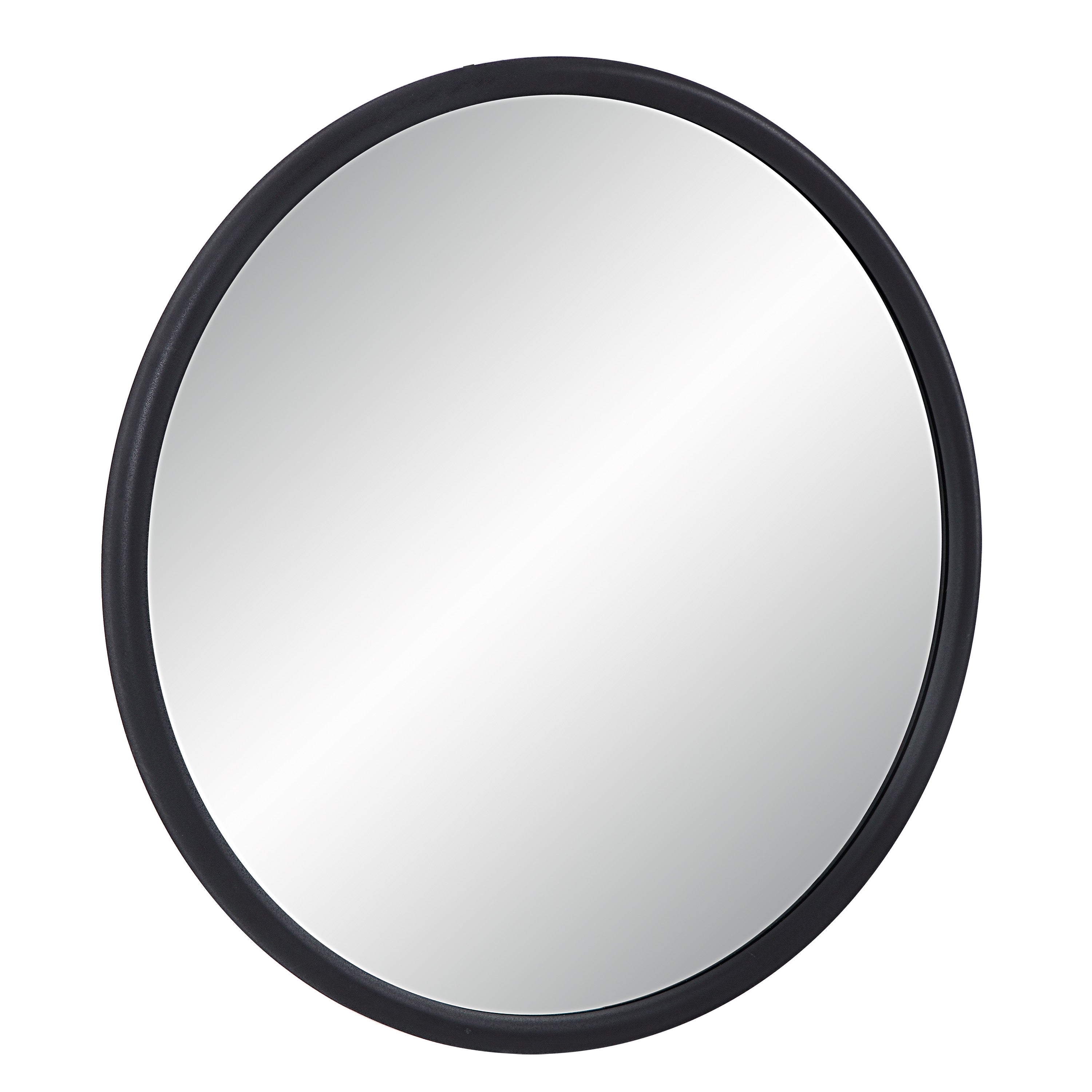 Renwil Namur 36" Tall Round Mirror - Matte Black