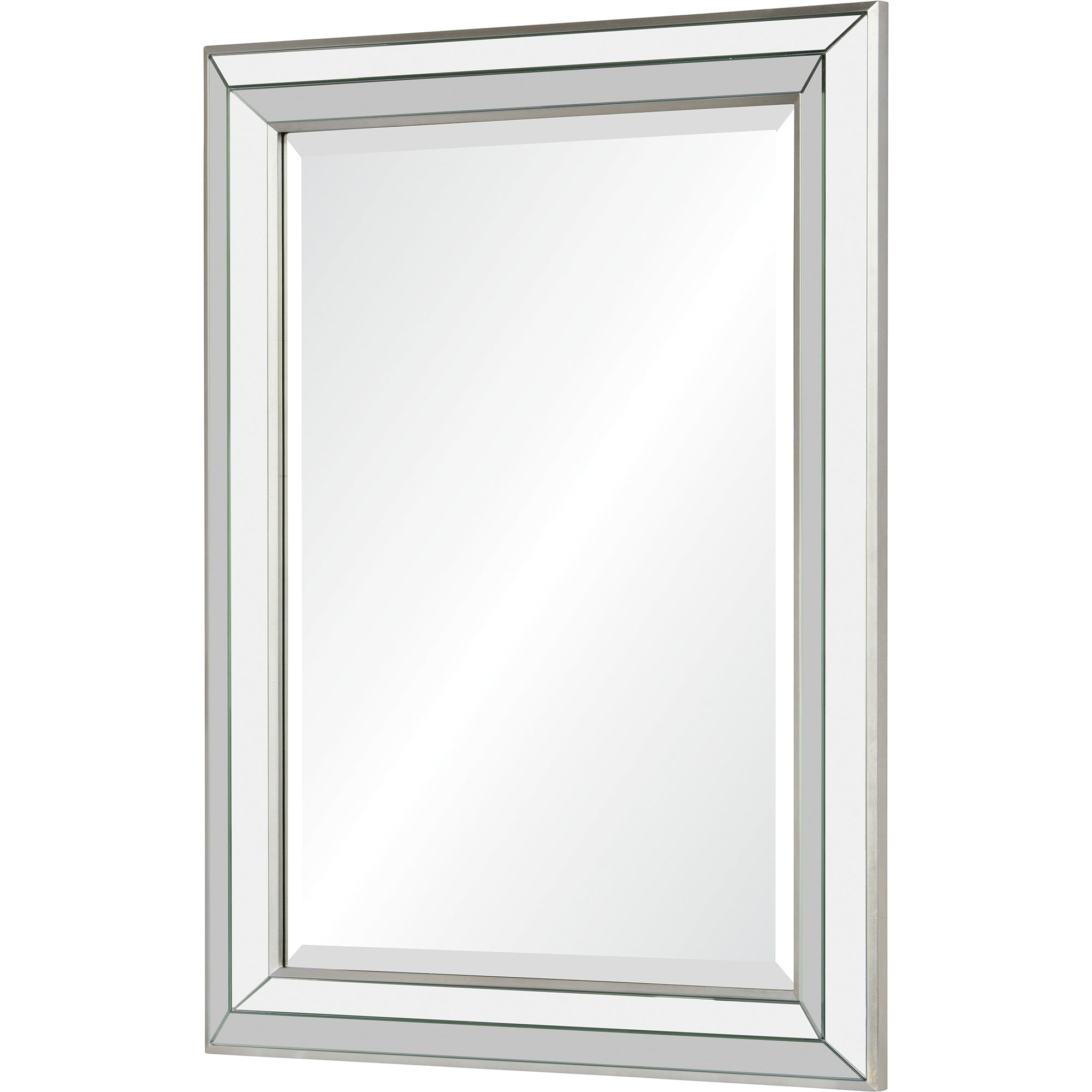 Renwil Hawkwell 40" Tall Rectangle Wall Mirror - Grey