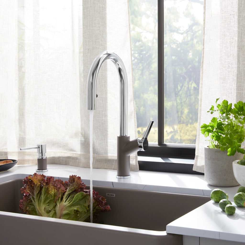 Blanco Urbena Pull-Down Dual-Spray Kitchen Faucet