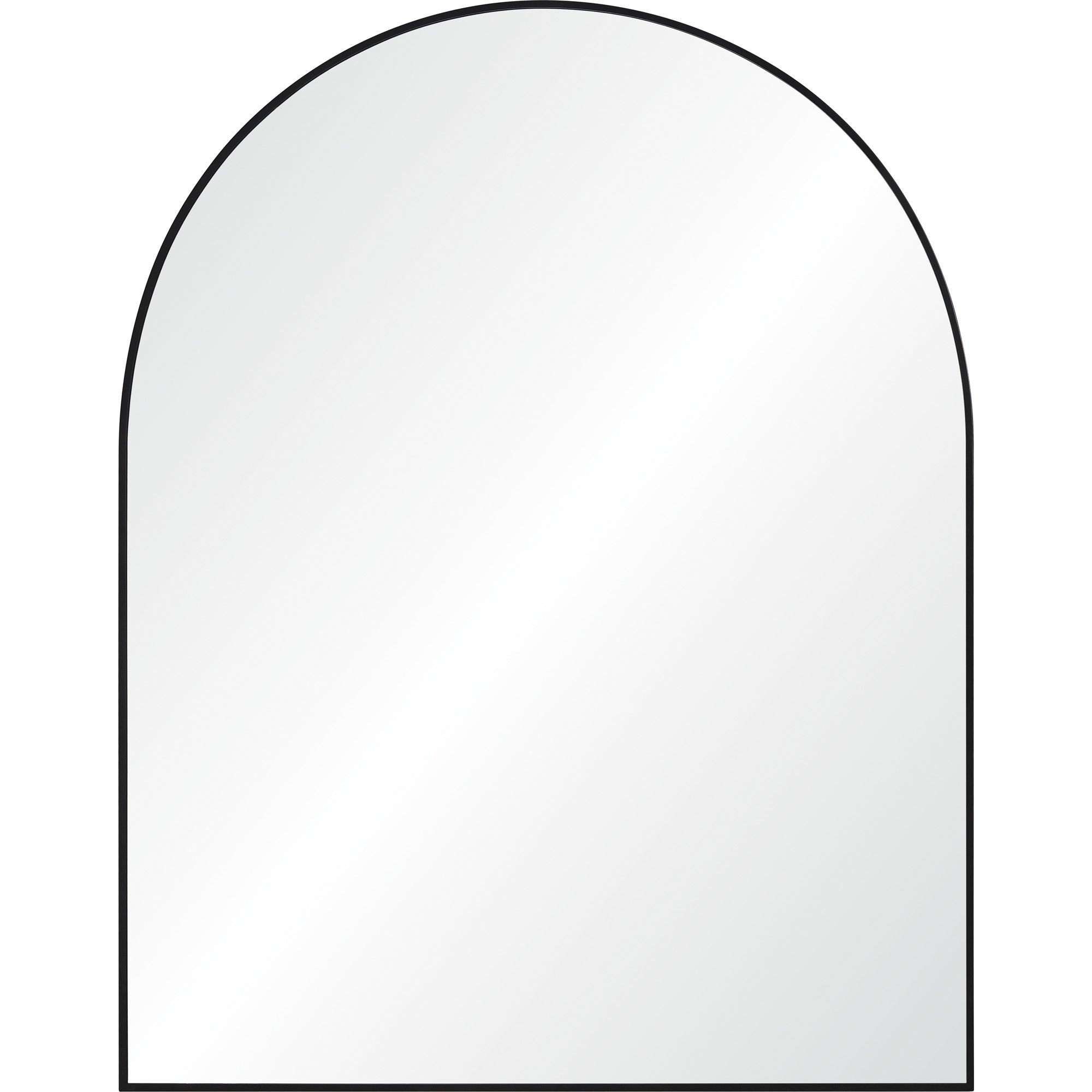 Renwil Lamia 50" Tall Arch Wall Mirror - Black
