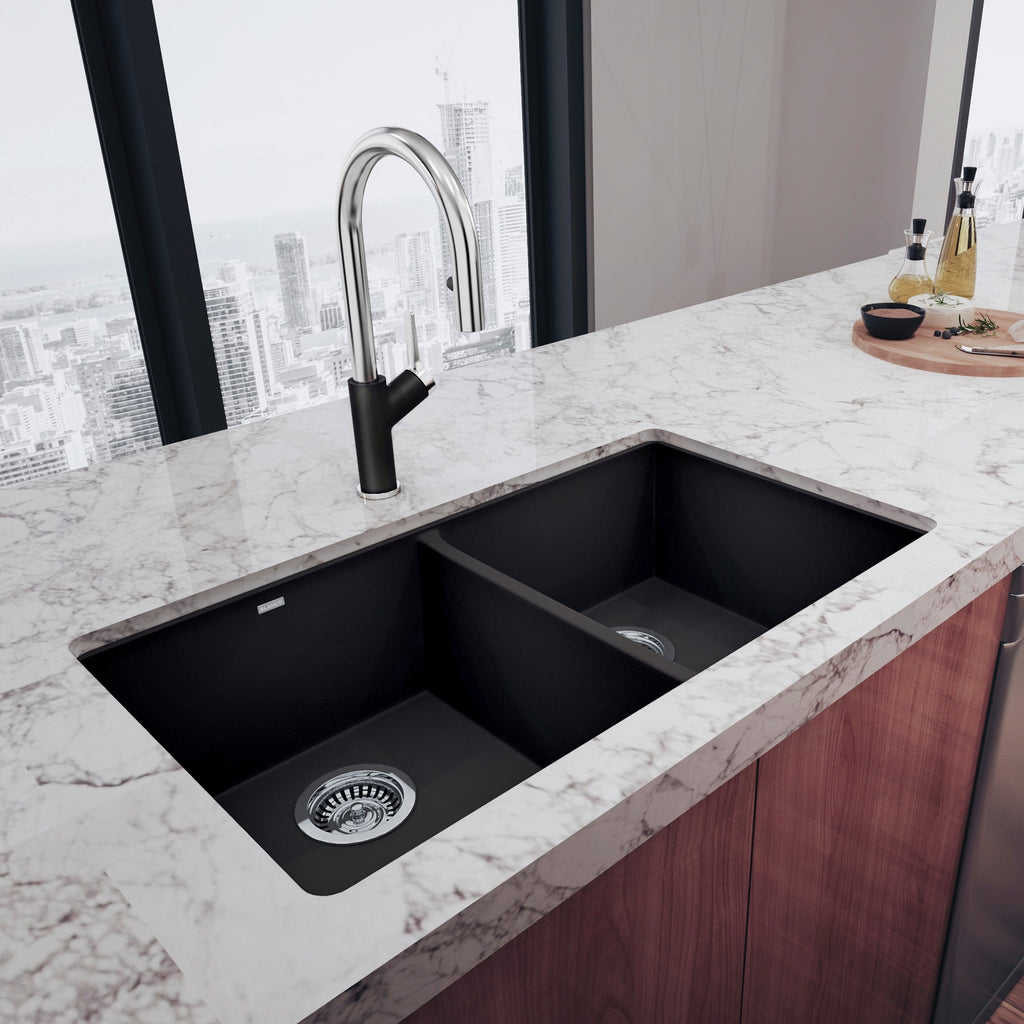 Blanco Precis Silgranit 29" 50/50 Double Bowl Undermount Kitchen Sink