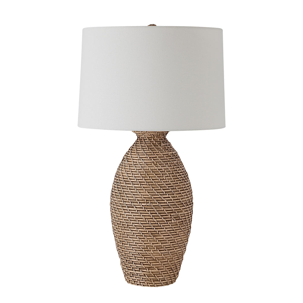 Everren Santal 30" Height Table Lamp - Natural With Black Wash