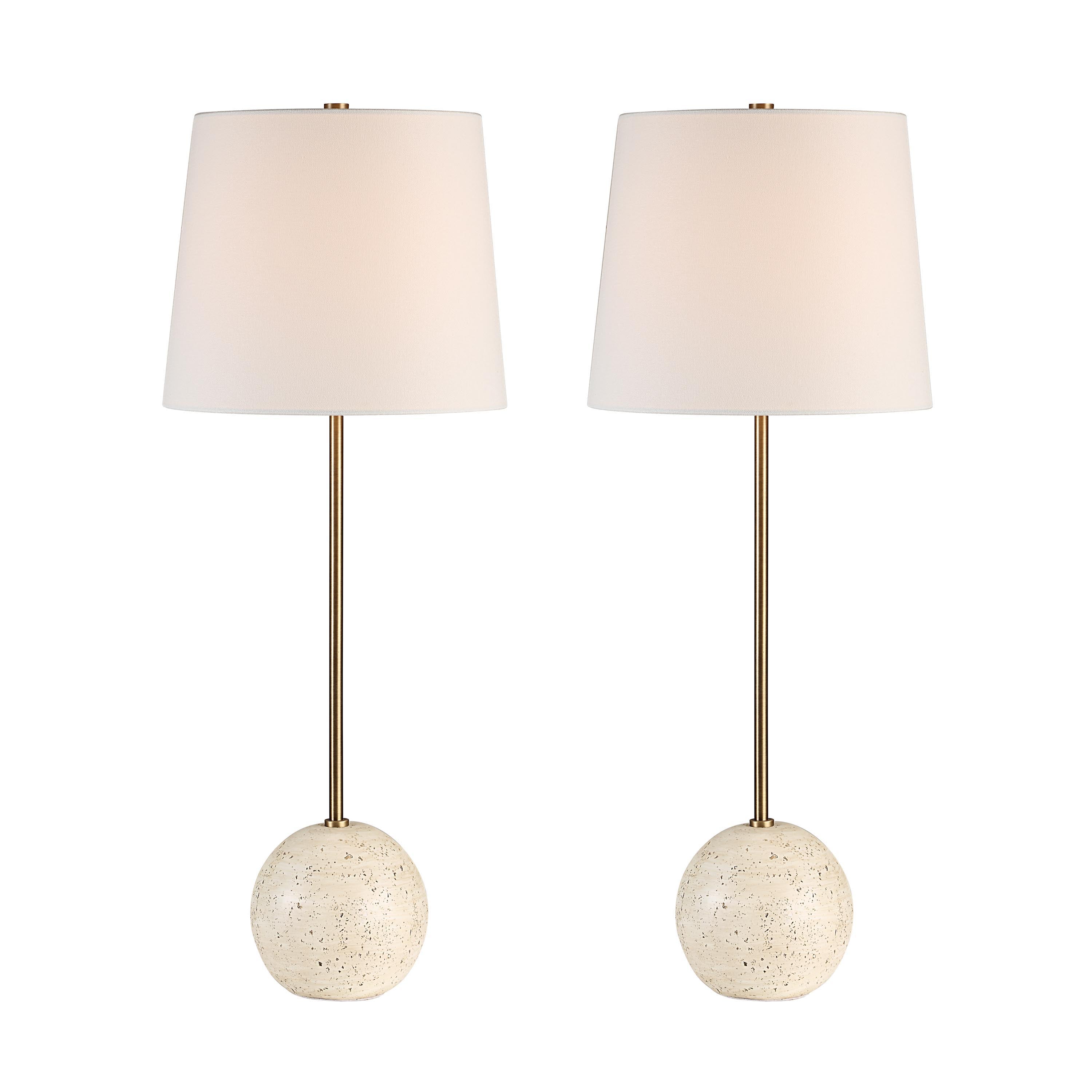 Everren Davide 28.2" Height Table Lamp (Set of 2) - Yellow