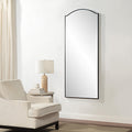 Renwil Balina 72" Tall Rectangular Arch Mirror - Matte Black