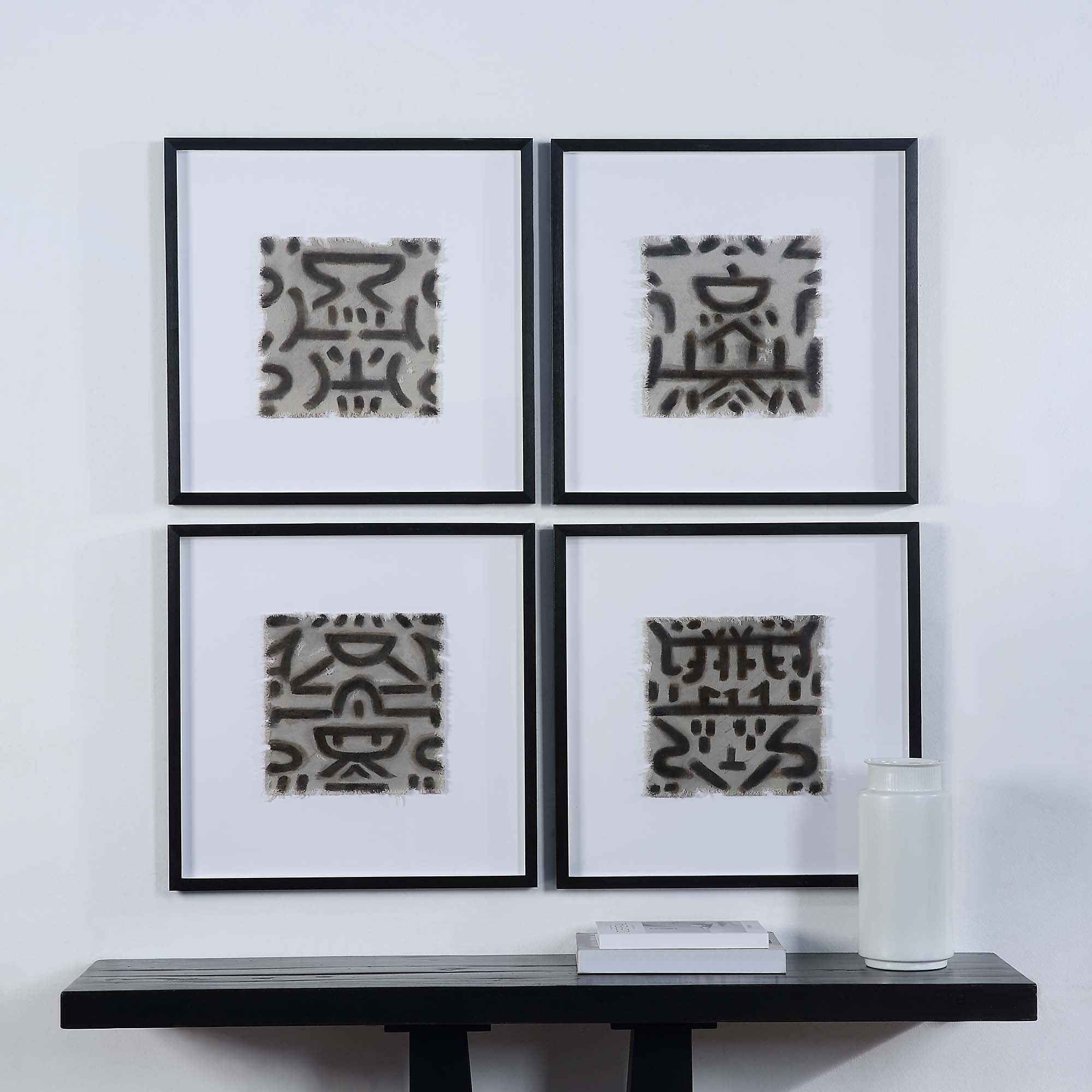 Renwil Ktir 24" Wide Wall Art - Off-White