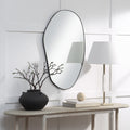 Renwil Gela 36" H x 23" W Wall Mirror - Black