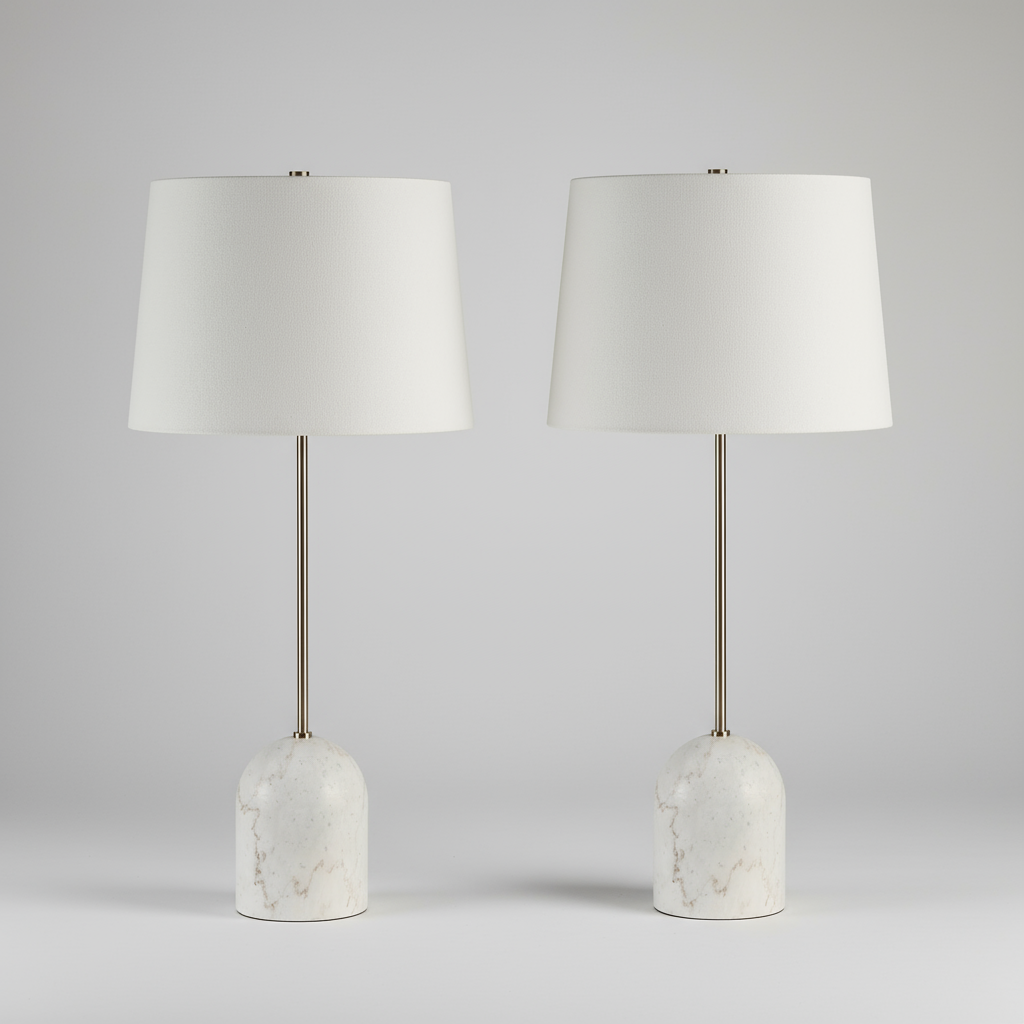 Everren Dili 31" Height Table Lamp (Set of 2) -  White