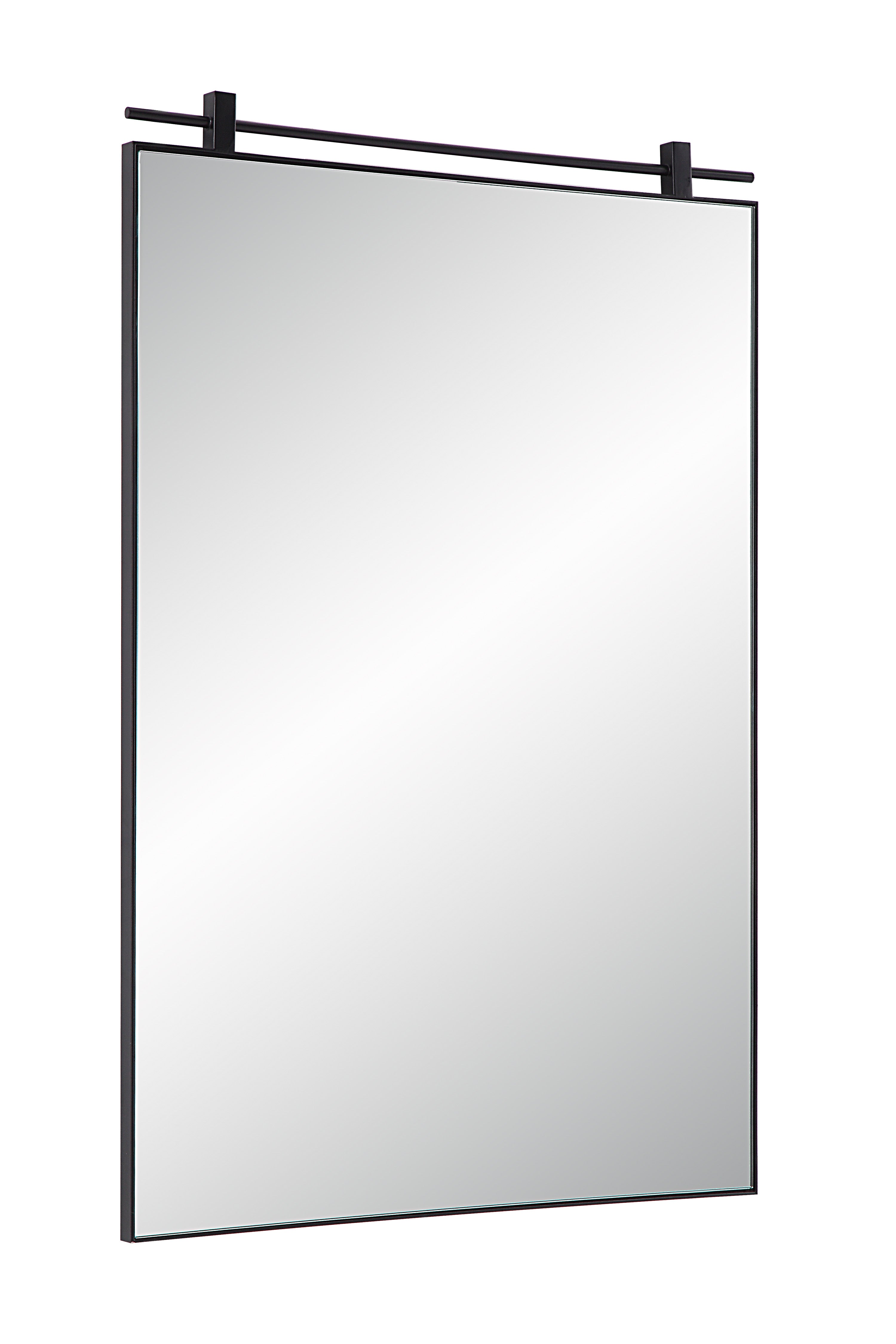 Renwil Titel 36" Tall Rectangular Mirror - Matte Black