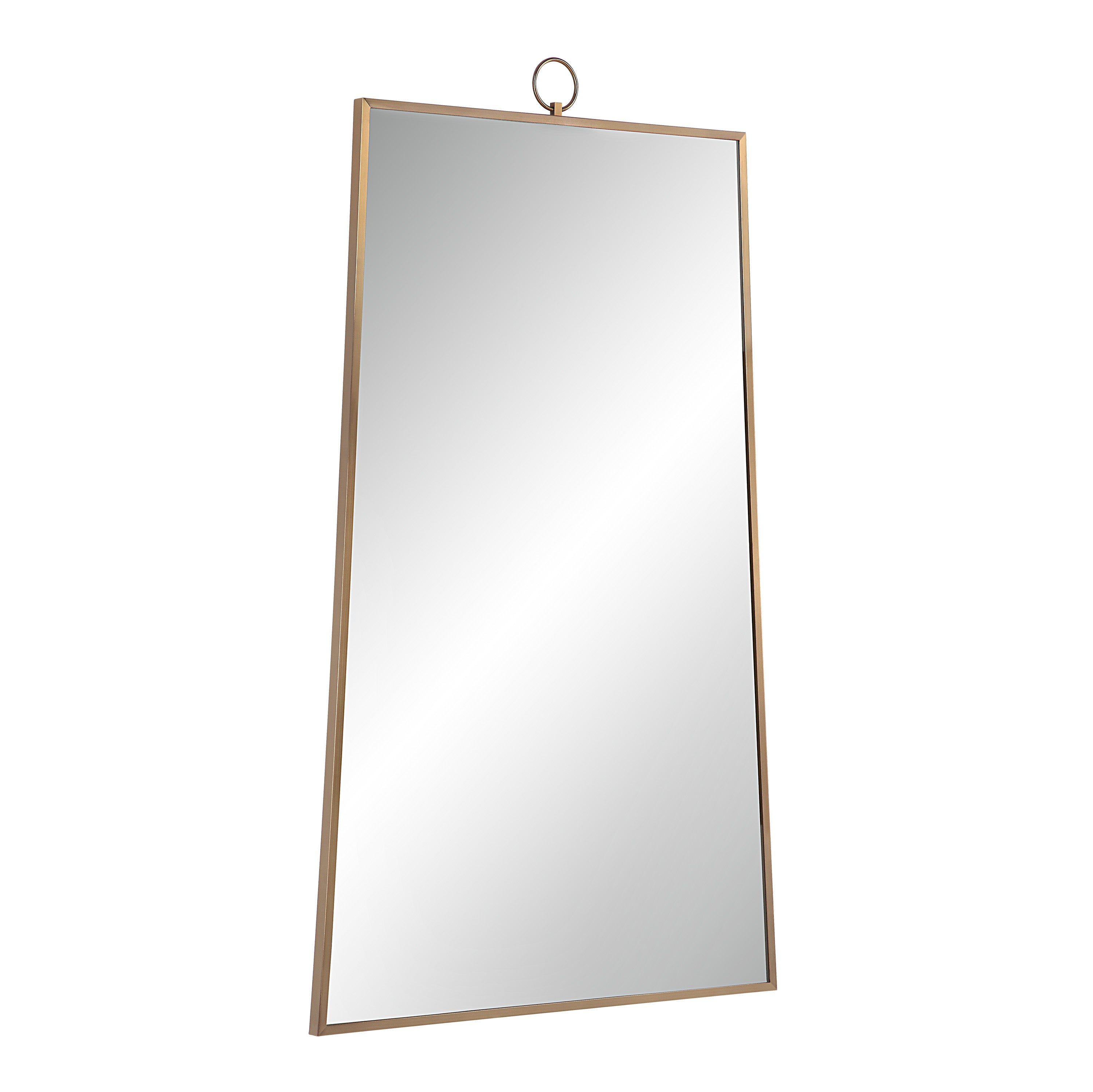 Renwil Ariadne 42" Tall Rectangular Mirror - Burnished Brass