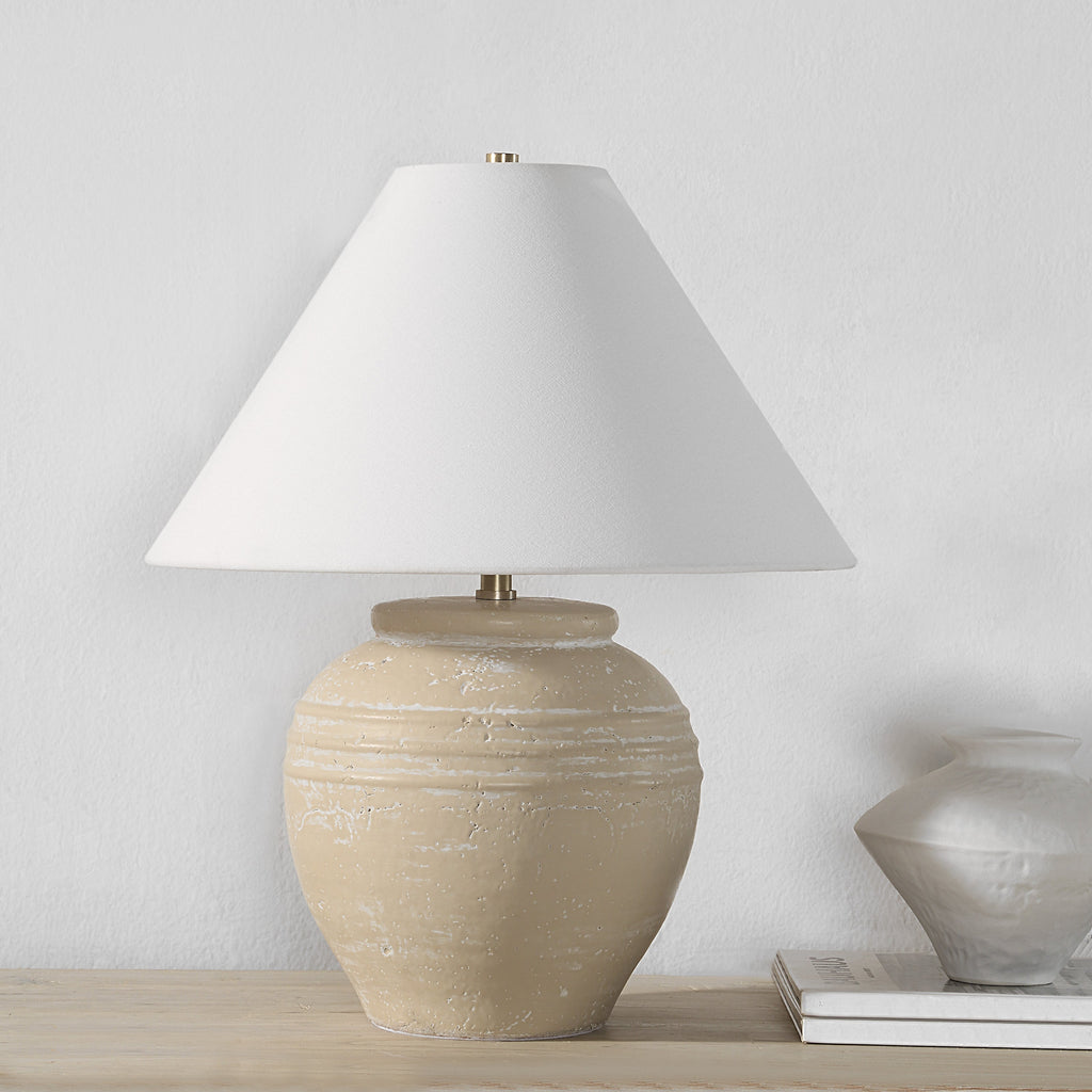 Renwil Fela 21" Length Table Lamp - Beige