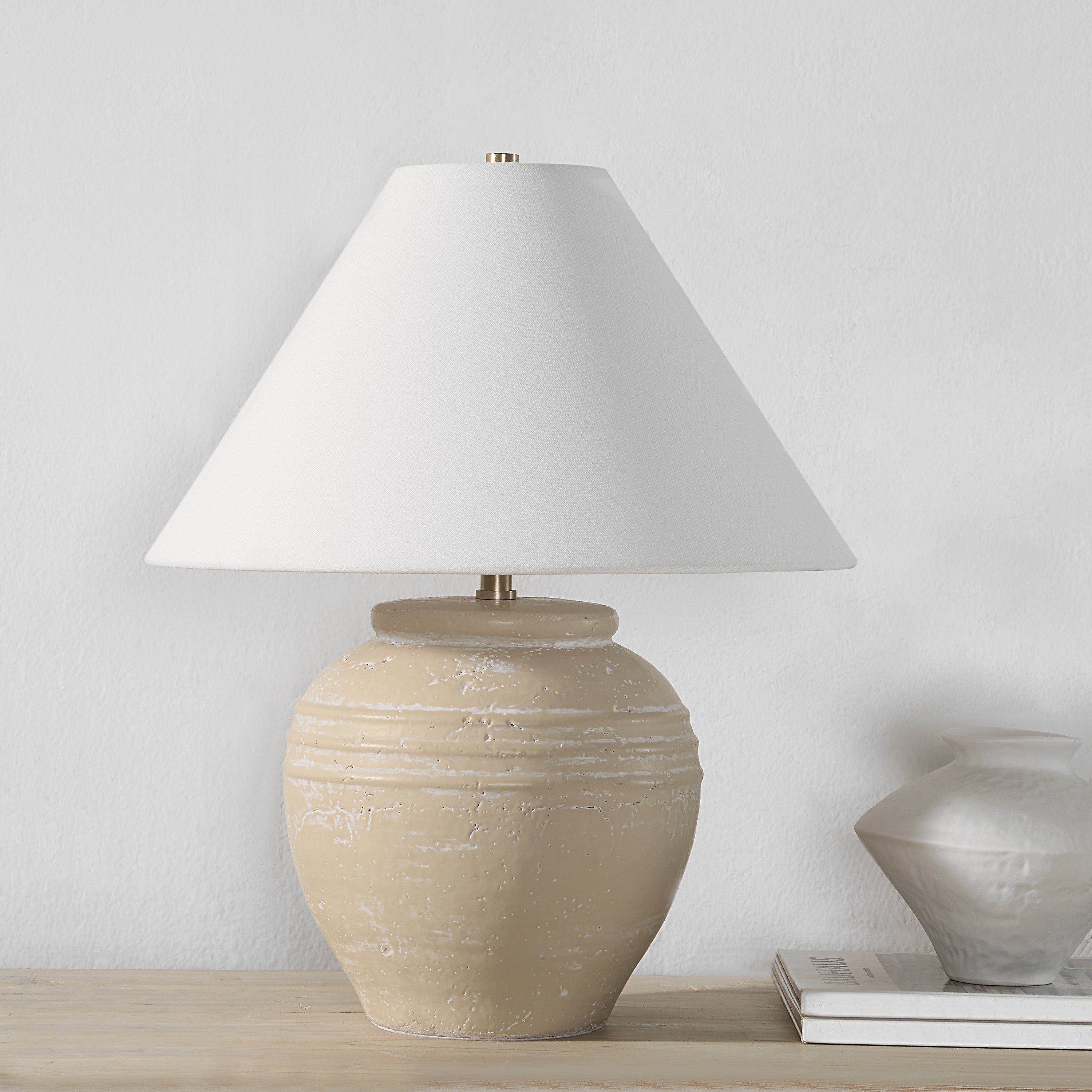 Renwil Fela 21" Length Table Lamp - Beige