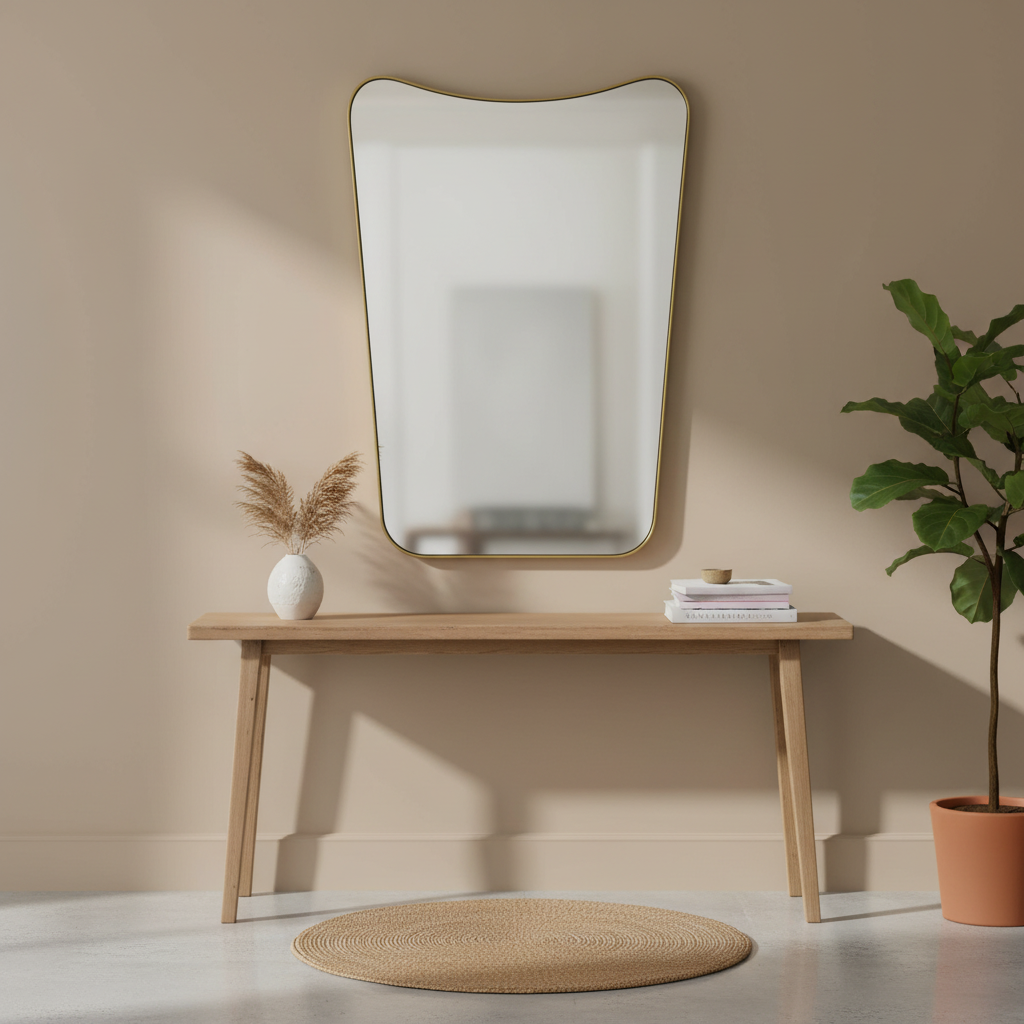 Renwil Tufa 28" Tall Rectangle Wall Mirror - Yellow