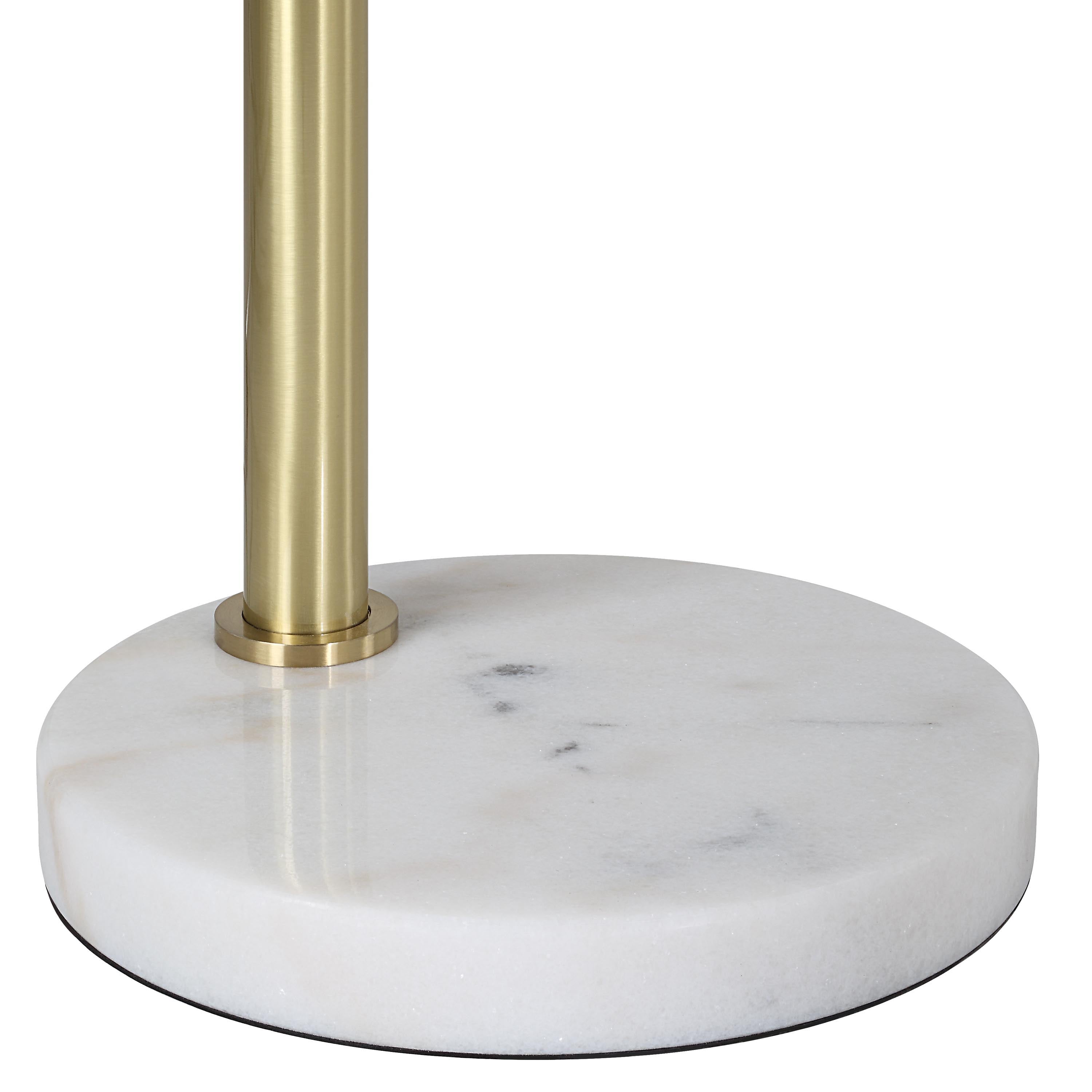Everren Daleela 77.38" Height Floor Lamp - Brushed Gold