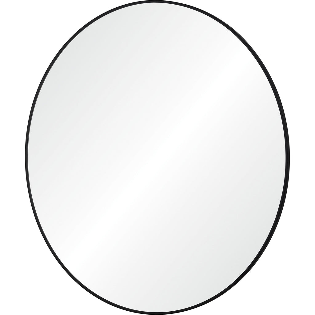 Renwil Posadas 36" Tall Round Wall Mirror - Black
