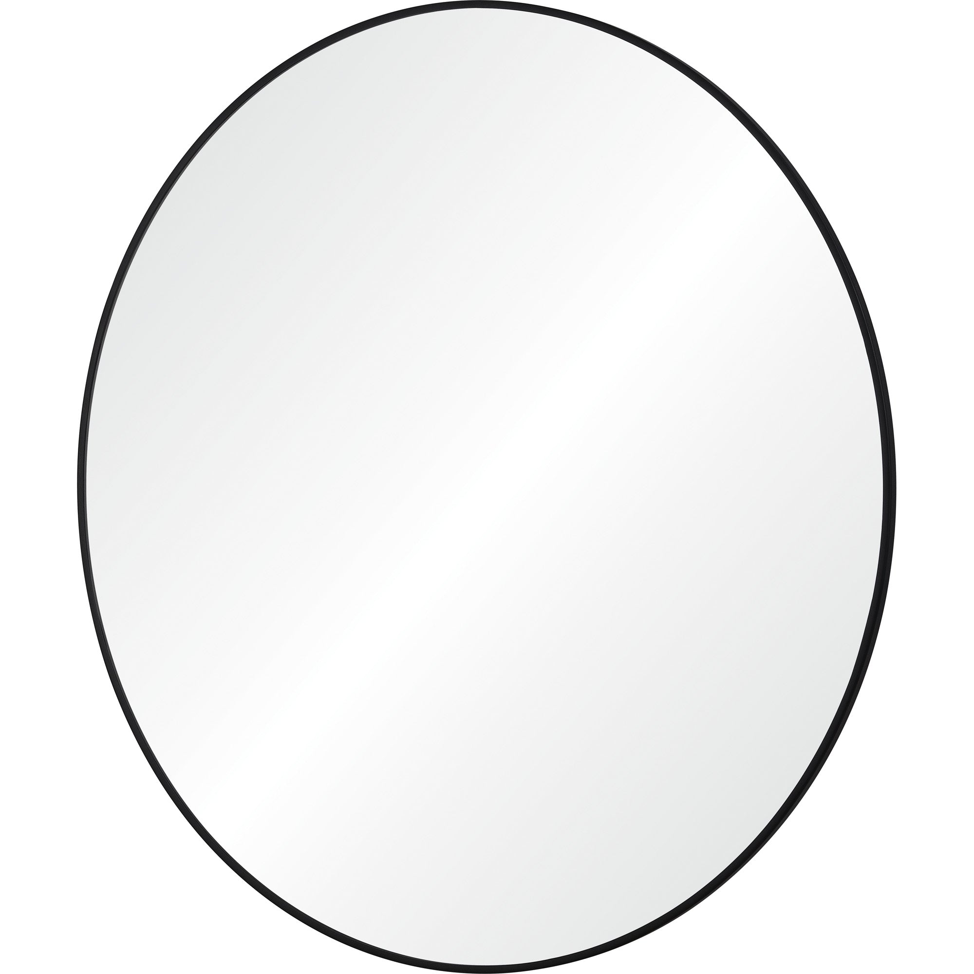 Renwil Posadas 36" Tall Round Wall Mirror - Black