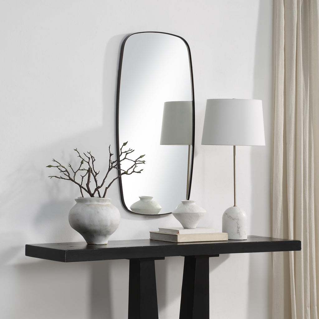 Renwil Nicoya 40" H x 20" W Wall Mirror - Brown