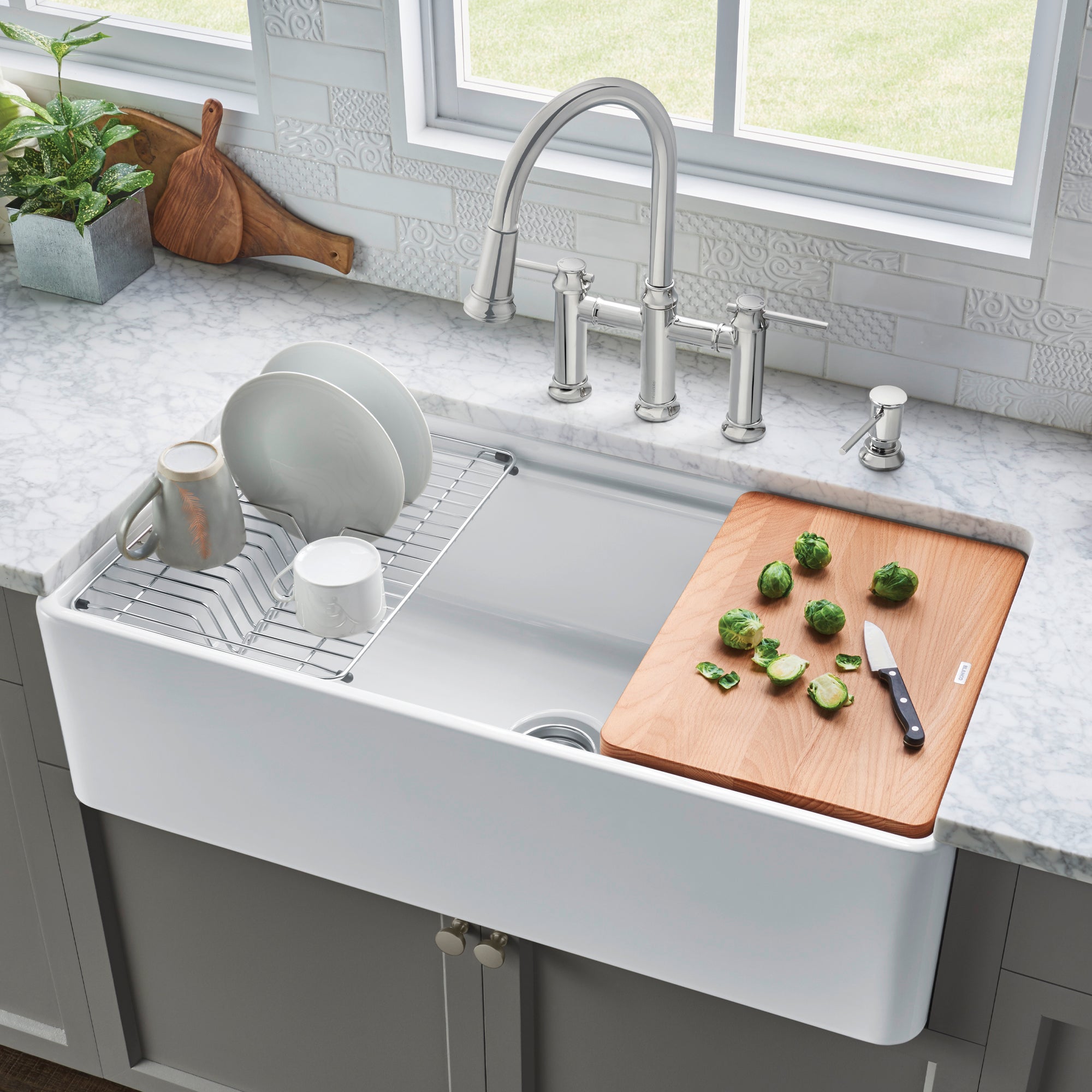 Blanco Profina 36" Single Bowl Apron-Front Fireclay Farmhouse Sink