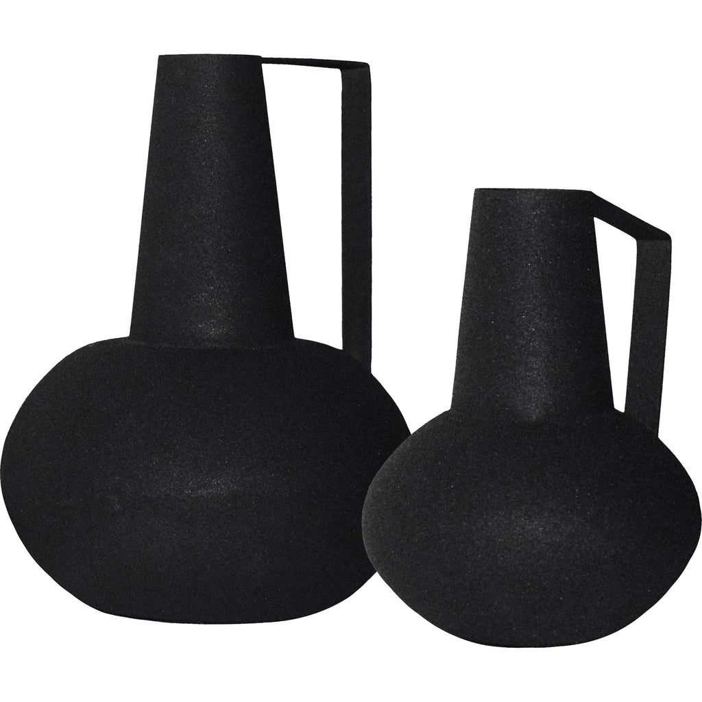 Renwil Monarda Indoor Iron Vase - Matte Black