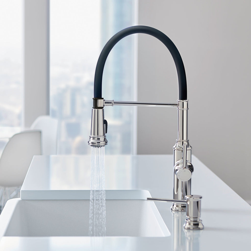 Blanco Empressa Semi-Pro Pull-Down Dual-Spray Kitchen Faucet